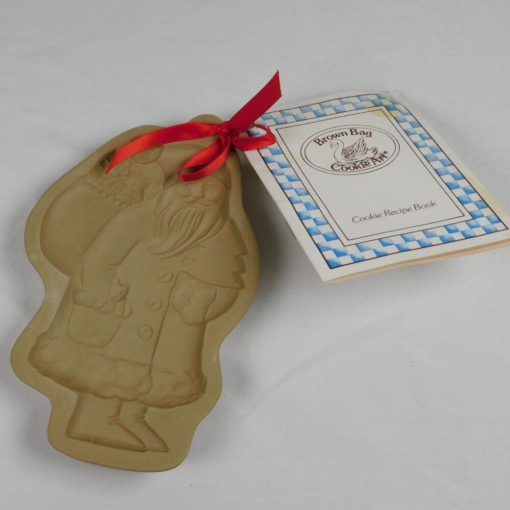 Brown Bag Cookie Art Santa Claus St Nicholas Father Christmas Vintage 1983 Book